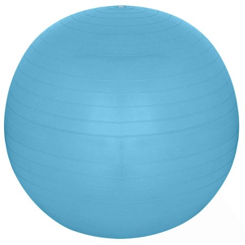 PIŁKA GIMNASTYCZNA DO ĆWICZEŃ FITNESS 65CM ANTIBURST NIEBIESKA PIŁKA GIMNASTYCZNA DO ĆWICZEŃ FITNESS 65CM ANTIBURST NIEBIESKA