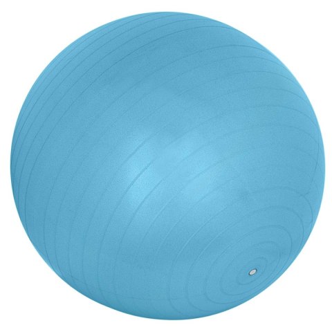 PIŁKA GIMNASTYCZNA DO ĆWICZEŃ FITNESS 65CM ANTIBURST NIEBIESKA PIŁKA GIMNASTYCZNA DO ĆWICZEŃ FITNESS 65CM ANTIBURST NIEBIESKA