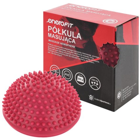 PÓŁKULA SENSORYCZNA DO MASAŻU Z KOLCAMI RÓŻOWA ENERO FIT PÓŁKULA SENSORYCZNA DO MASAŻU Z KOLCAMI RÓŻOWA ENERO FIT