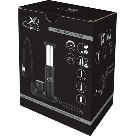 POMPKA ROWEROWA NOŻNA MINI Z MANOMETREM 160 PSI XQMAX PRO POMPKA ROWEROWA NOŻNA MINI Z MANOMETREM 160 PSI XQMAX PRO