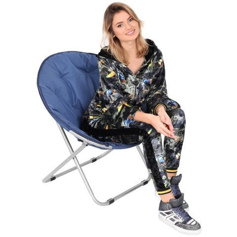 FOTEL CAMPINGOWY MOON 82x68x79CM GRANATOWY ENERO CAMP FOTEL CAMPINGOWY MOON 82x68x79CM GRANATOWY ENERO CAMP