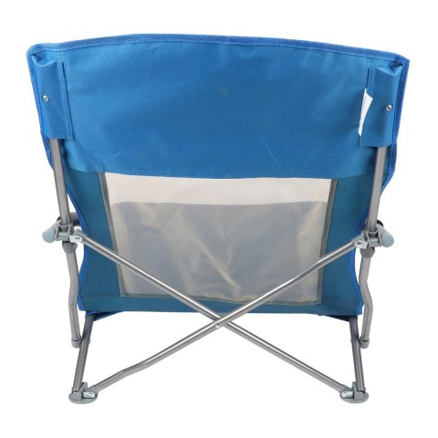 FOTEL TURYSTYCZNO PLAŻOWY Z PODŁOKIETNIKAMI 55x58x64CM SKŁADANY NIEBIESKI FOTEL TURYSTYCZNO PLAŻOWY Z PODŁOKIETNIKAMI 55x58x64CM SKŁADANY NIEBIESKI