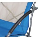 FOTEL TURYSTYCZNO PLAŻOWY Z PODŁOKIETNIKAMI 55x58x64CM SKŁADANY NIEBIESKI