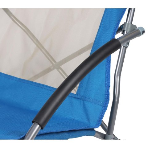 FOTEL TURYSTYCZNO PLAŻOWY Z PODŁOKIETNIKAMI 55x58x64CM SKŁADANY NIEBIESKI FOTEL TURYSTYCZNO PLAŻOWY Z PODŁOKIETNIKAMI 55x58x64CM SKŁADANY NIEBIESKI