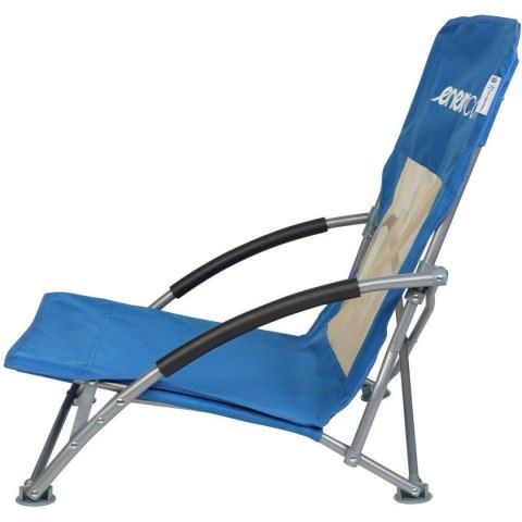 FOTEL TURYSTYCZNO PLAŻOWY Z PODŁOKIETNIKAMI 55x58x64CM SKŁADANY NIEBIESKI FOTEL TURYSTYCZNO PLAŻOWY Z PODŁOKIETNIKAMI 55x58x64CM SKŁADANY NIEBIESKI