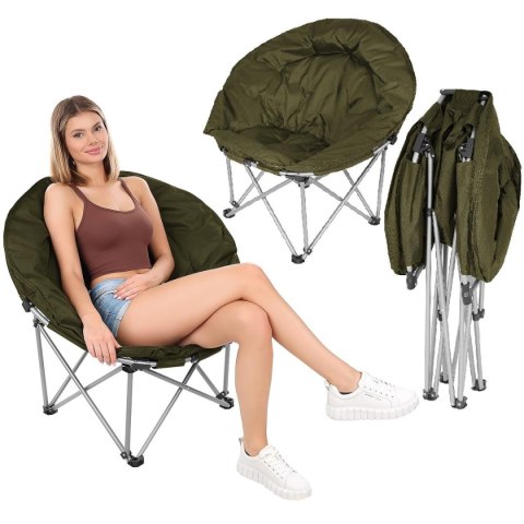 FOTEL TURYSTYCZNY SKŁADANY TRIP 83x80x40CM ZIELONY FOTEL TURYSTYCZNY SKŁADANY TRIP 83x80x40CM ZIELONY