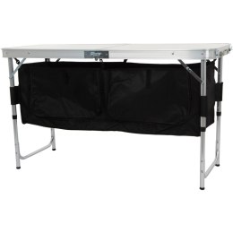 STOLIK TURYSTYCZNY SKŁADANY KEMPINGOWY 120x47x70/62/54CM Z SZAFĄ 33X30X36CM