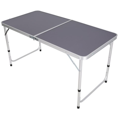 STOLIK TURYSTYCZNY SKŁADANY KEMPINGOWY 120X60X70/62/55CM SZARY STOLIK TURYSTYCZNY SKŁADANY KEMPINGOWY 120X60X70/62/55CM SZARY