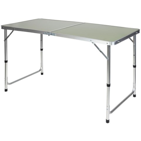 STOLIK TURYSTYCZNY SKŁADANY KEMPINGOWY 120X60X70/62/55CM ZIELONY STOLIK TURYSTYCZNY SKŁADANY KEMPINGOWY 120X60X70/62/55CM ZIELONY