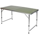STOLIK TURYSTYCZNY SKŁADANY KEMPINGOWY 120X60X70/62/55CM ZIELONY