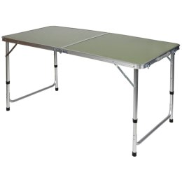 STOLIK TURYSTYCZNY SKŁADANY KEMPINGOWY 120X60X70/62/55CM ZIELONY