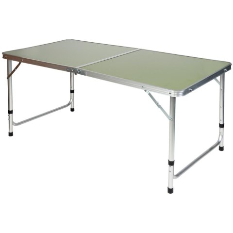 STOLIK TURYSTYCZNY SKŁADANY KEMPINGOWY 120X60X70/62/55CM ZIELONY STOLIK TURYSTYCZNY SKŁADANY KEMPINGOWY 120X60X70/62/55CM ZIELONY