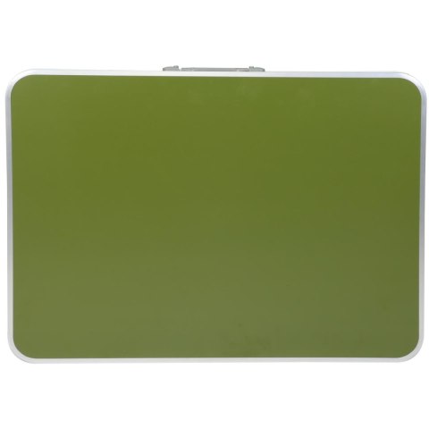STOLIK TURYSTYCZNY SKŁADANY KEMPINGOWY 80X60X70CM I 2 KRZESŁA ZIELONY STOLIK TURYSTYCZNY SKŁADANY KEMPINGOWY 80X60X70CM I 2 KRZESŁA ZIELONY