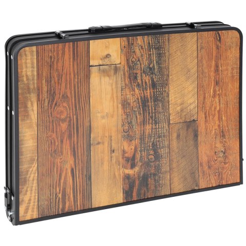 STOLIK TURYSTYCZNY SKŁADANY KEMPINGOWY 90X60X36-68CM SIATKA STALOWA DREWNO STOLIK TURYSTYCZNY SKŁADANY KEMPINGOWY 90X60X36-68CM SIATKA STALOWA DREWNO