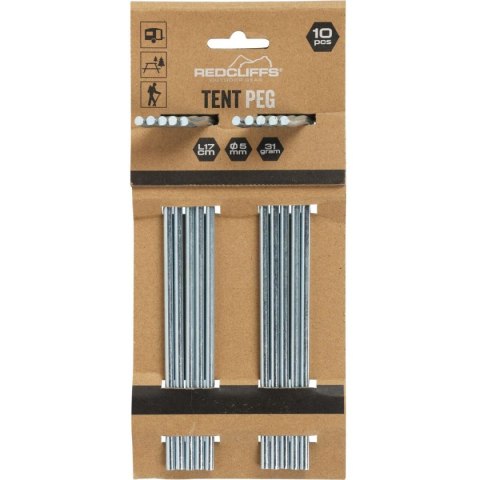 ŚLEDZIE DO NAMIOTU 17CM KPL. 10SZT METAL REDCLIFFS ŚLEDZIE DO NAMIOTU 17CM KPL. 10SZT METAL REDCLIFFS