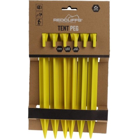 ŚLEDZIE DO NAMIOTU 23CM KPL. 6SZT PLASTIK REDCLIFFS ŚLEDZIE DO NAMIOTU 23CM KPL. 6SZT PLASTIK REDCLIFFS