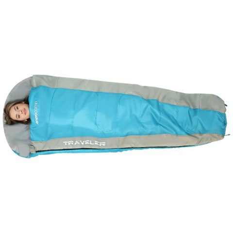 ŚPIWÓR TURYSTYCZNY TRAVELER 210X80/50CM BŁĘKITNO SZARY ENERO CAMP ŚPIWÓR TURYSTYCZNY TRAVELER 210X80/50CM BŁĘKITNO SZARY ENERO CAMP