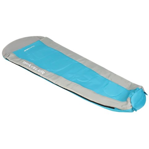 ŚPIWÓR TURYSTYCZNY TRAVELER 210X80/50CM BŁĘKITNO SZARY ENERO CAMP ŚPIWÓR TURYSTYCZNY TRAVELER 210X80/50CM BŁĘKITNO SZARY ENERO CAMP