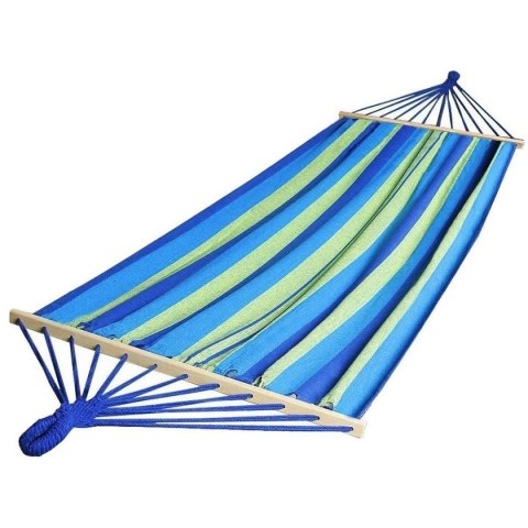 HAMAK OGRODOWY 1 OSOBOWY 200X100CM Z DRĄŻKIEM 1006048 HAMAK OGRODOWY 1 OSOBOWY 200X100CM Z DRĄŻKIEM 1006048