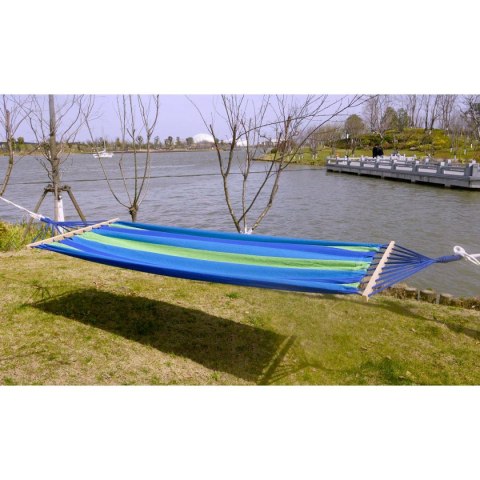 HAMAK OGRODOWY 1 OSOBOWY 200X100CM Z DRĄŻKIEM 1006048 HAMAK OGRODOWY 1 OSOBOWY 200X100CM Z DRĄŻKIEM 1006048