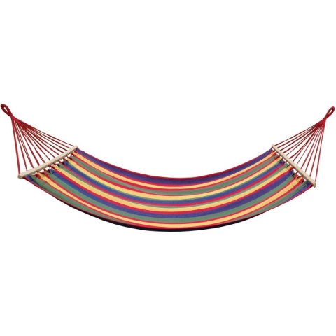 HAMAK OGRODOWY 1 OSOBOWY 200X80CM Z DRĄŻKIEM 1064048 HAMAK OGRODOWY 1 OSOBOWY 200X80CM Z DRĄŻKIEM 1064048
