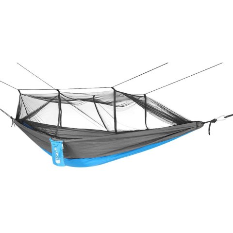 HAMAK TURYSTYCZNY 2 OSOBOWY 270X140CM Z MOSKITIERĄ NIEBIESKI HAMAK TURYSTYCZNY 2 OSOBOWY 270X140CM Z MOSKITIERĄ NIEBIESKI