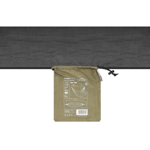 HAMAK TURYSTYCZNY 2 OSOBOWY 270X140CM ZIELONO CZARNY HAMAK TURYSTYCZNY 2 OSOBOWY 270X140CM ZIELONO CZARNY