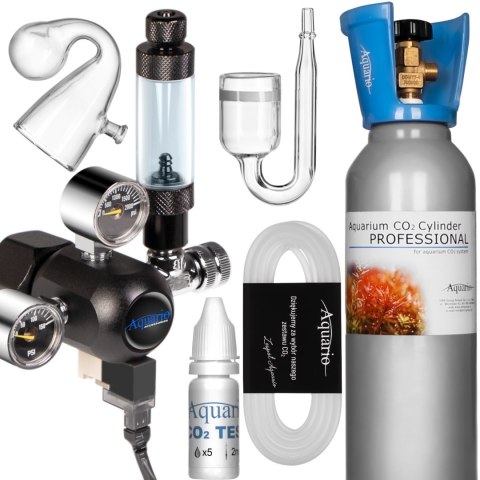 Aquario Professional 2.0 - zestaw CO2 z elektrozaworem + butla 5l Aquario Professional 2.0 - zestaw CO2 z elektrozaworem + butla 5l