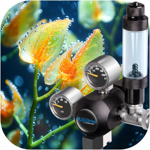 Aquario Professional 2.0 - zestaw CO2 z elektrozaworem + butla 5l Aquario Professional 2.0 - zestaw CO2 z elektrozaworem + butla 5l