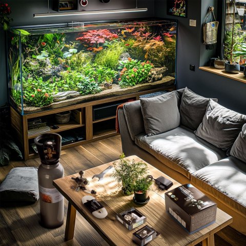Aquario Professional 2.0 - zestaw CO2 z elektrozaworem + butla 5l Aquario Professional 2.0 - zestaw CO2 z elektrozaworem + butla 5l