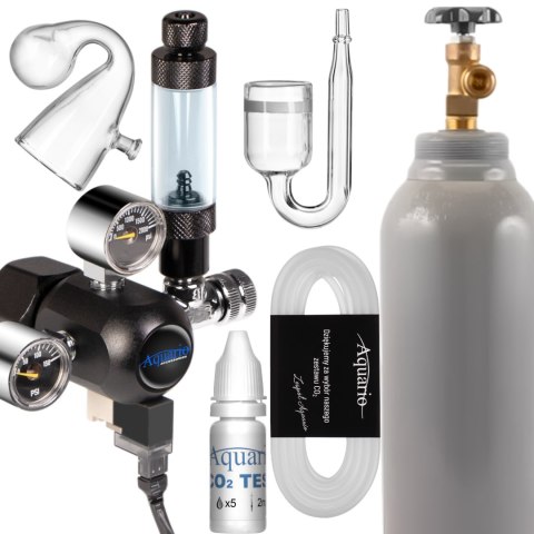 Aquario Professional 2.0 - zestaw CO2 z elektrozaworem + butla 8l Aquario Professional 2.0 - zestaw CO2 z elektrozaworem + butla 8l