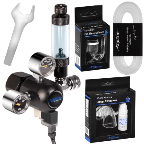 Aquario Professional 2.0 - zestaw CO2 z elektrozaworem Aquario Professional 2.0 - zestaw CO2 z elektrozaworem