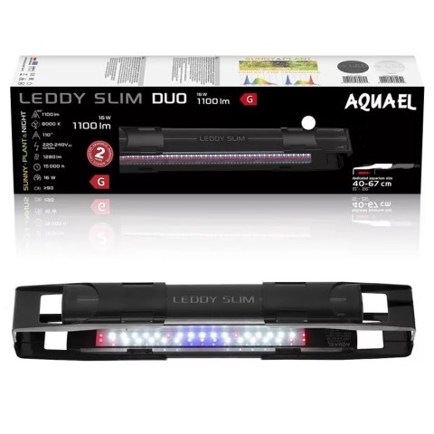 Aquael LEDDY SLIM DUO 16W Sunny Plant&Night - lampa LED do akwarium Aquael LEDDY SLIM DUO 16W Sunny Plant&Night - lampa LED do akwarium