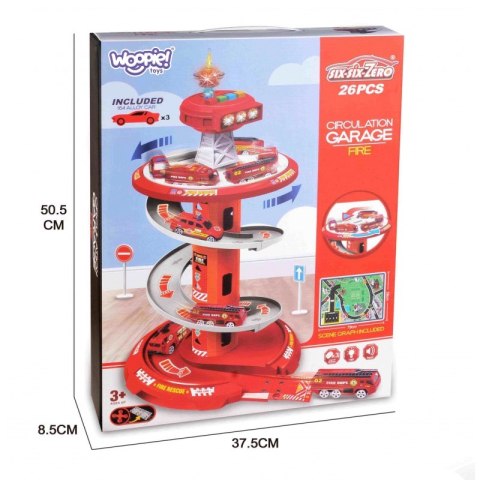 WOOPIE Tor Spirala Garaż dla Samochodzików 3 szt. WOOPIE Tor Spirala Garaż dla Samochodzików 3 szt.