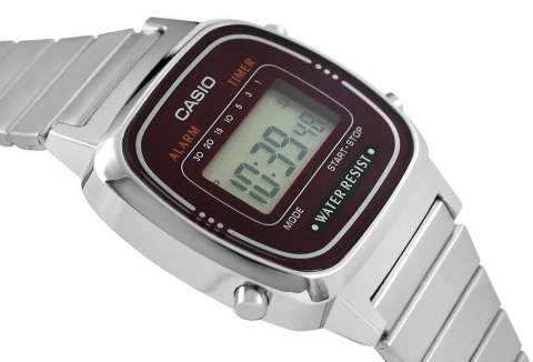 Zegarek Damski CASIO LA670WA-4DF + BOX CASIO Zegarek Damski CASIO LA670WA-4DF + BOX CASIO