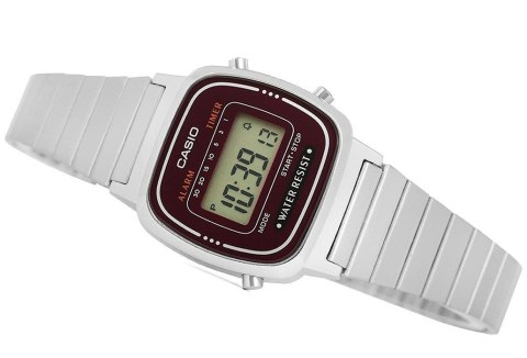 Zegarek Damski CASIO LA670WA-4DF + BOX CASIO Zegarek Damski CASIO LA670WA-4DF + BOX CASIO