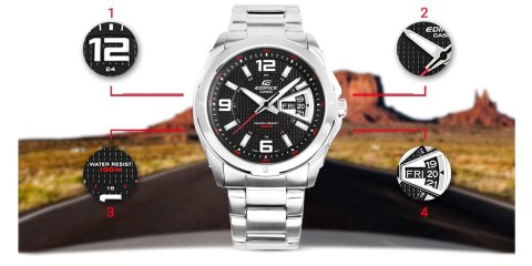 Zegarek Męski CASIO EDIFICE EF-129D-1AVEF + BOX CASIO Zegarek Męski CASIO EDIFICE EF-129D-1AVEF + BOX CASIO