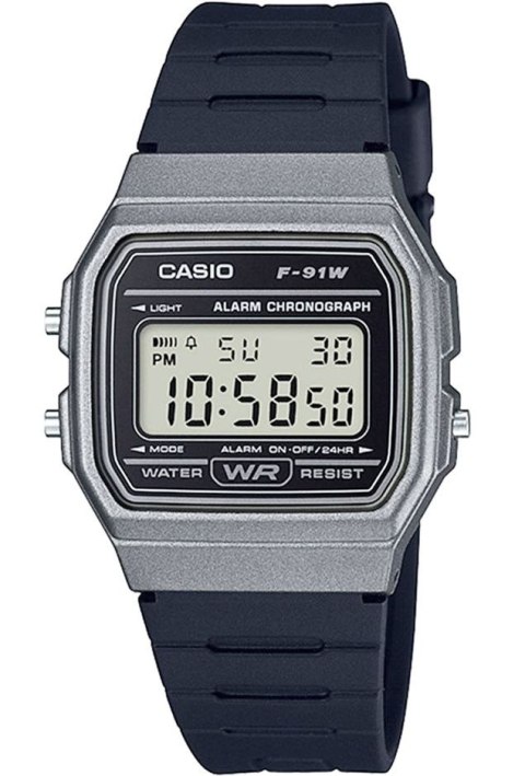 Zegarek Męski CASIO F-91WM-1BDF CASIO Zegarek Męski CASIO F-91WM-1BDF CASIO