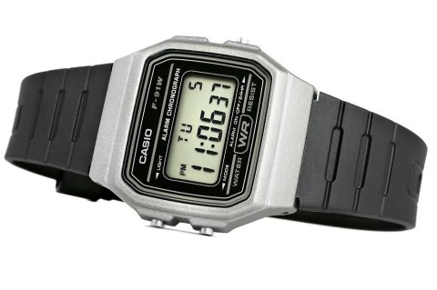 Zegarek Męski CASIO F-91WM-1BDF CASIO Zegarek Męski CASIO F-91WM-1BDF CASIO