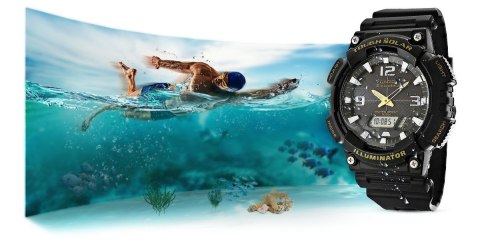 Zegarek Męski CASIO SOLAR AQ-S810W-1BVDF CASIO Zegarek Męski CASIO SOLAR AQ-S810W-1BVDF CASIO