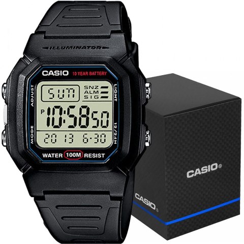 Zegarek Męski CASIO W-800H-1AVES + BOX CASIO Zegarek Męski CASIO W-800H-1AVES + BOX CASIO