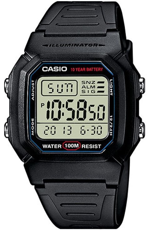 Zegarek Męski CASIO W-800H-1AVES + BOX CASIO Zegarek Męski CASIO W-800H-1AVES + BOX CASIO