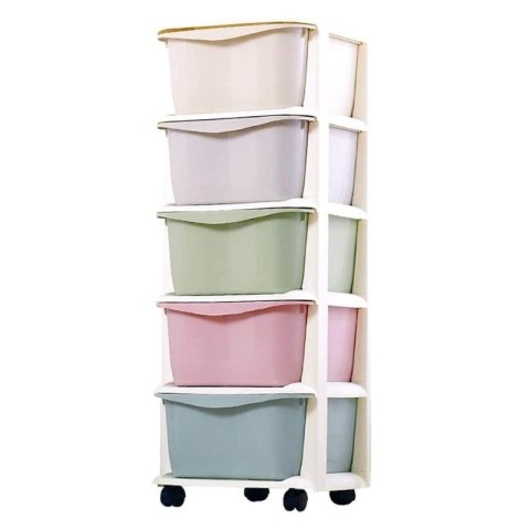 Plastikowy regał na kółkach szafka szuflady szafa 97 x 38 x 37 cm PO10 Plastikowy regał na kółkach szafka szuflady szafa 97 x 38 x 37 cm PO10