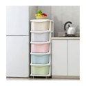 Plastikowy regał na kółkach szafka szuflady szafa 97 x 38 x 37 cm PO10 Plastikowy regał na kółkach szafka szuflady szafa 97 x 38 x 37 cm PO10