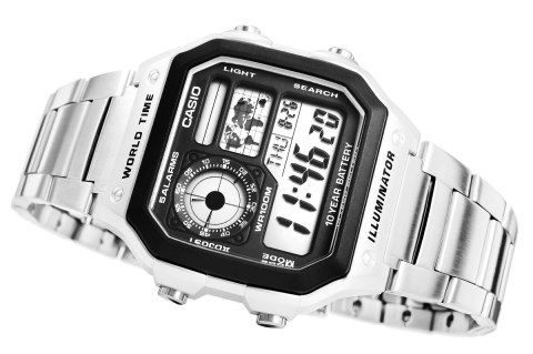 Zegarek Męski CASIO AE-1200WHD-1AVEF + BOX CASIO Zegarek Męski CASIO AE-1200WHD-1AVEF + BOX CASIO