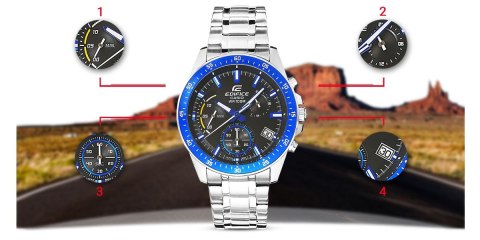 Zegarek Męski CASIO EDIFICE EFV-540D-1A2VUEF + BOX CASIO Zegarek Męski CASIO EDIFICE EFV-540D-1A2VUEF + BOX CASIO