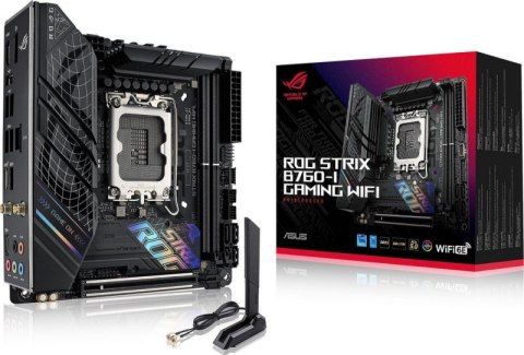 Płyta główna ASUS ROG STRIX B760-I GAMING WIFI (Socket 1700 /mini ITX) Płyta główna ASUS ROG STRIX B760-I GAMING WIFI (Socket 1700 /mini ITX)