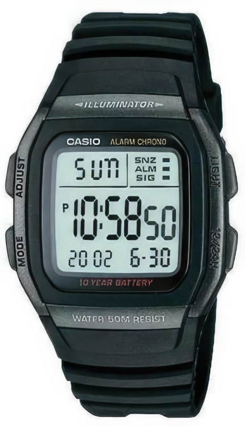 Zegarek Męski CASIO W-96H-1BVDF + BOX CASIO Zegarek Męski CASIO W-96H-1BVDF + BOX CASIO