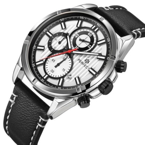 Zegarek Męski Perfect Chronograf CH03L-02 + Box PERFECT Zegarek Męski Perfect Chronograf CH03L-02 + Box PERFECT