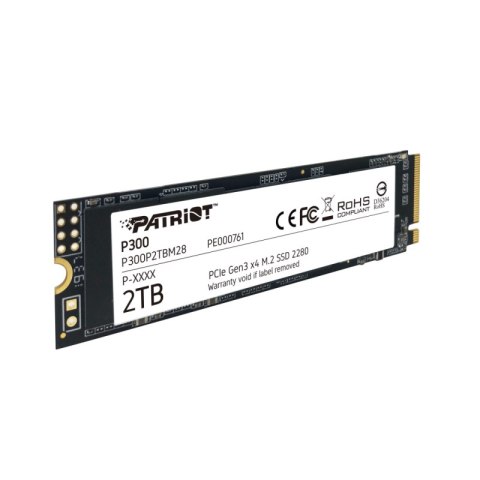 Dysk SSD PATRIOT P300 2 TB P300 (M.2 2280″ /2TB /PCIe NVMe Gen3 x4 /2100MB/s /1650MB/s) Dysk SSD PATRIOT P300 2 TB P300 (M.2 2280″ /2TB /PCIe NVMe Gen3 x4 /2100MB/s /1650MB/s)
